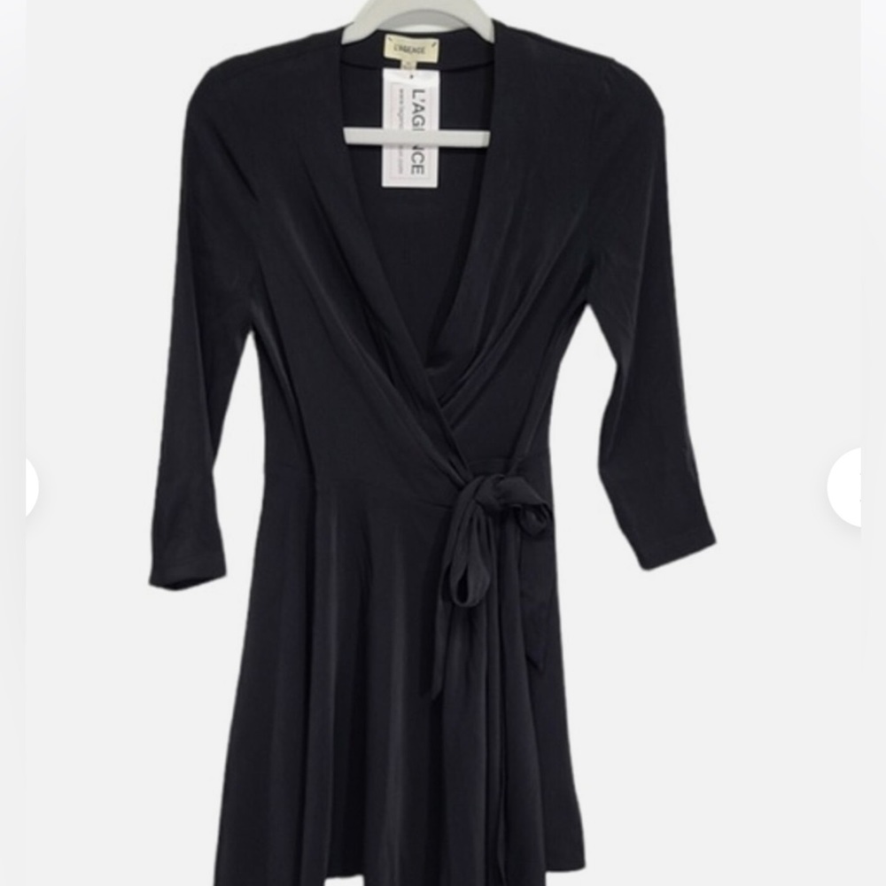 Lagence silk wrap dress